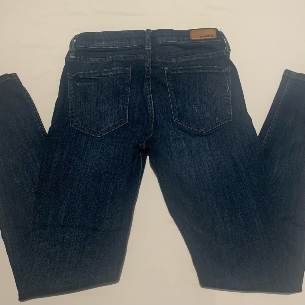 Express Jeans 2R Mid Rise Skinny Stretch - Picture 4 of 6